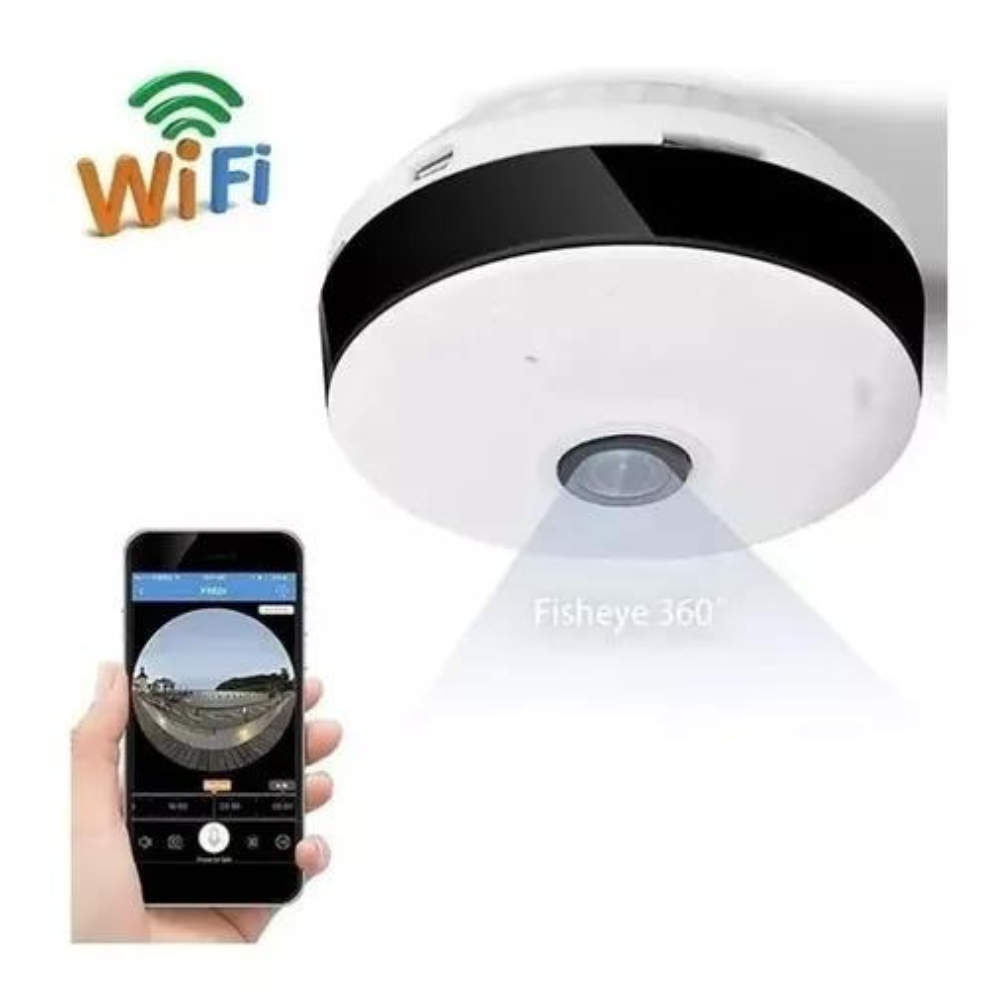 Camara Panoramica 360 Seguridad Wifi Ip