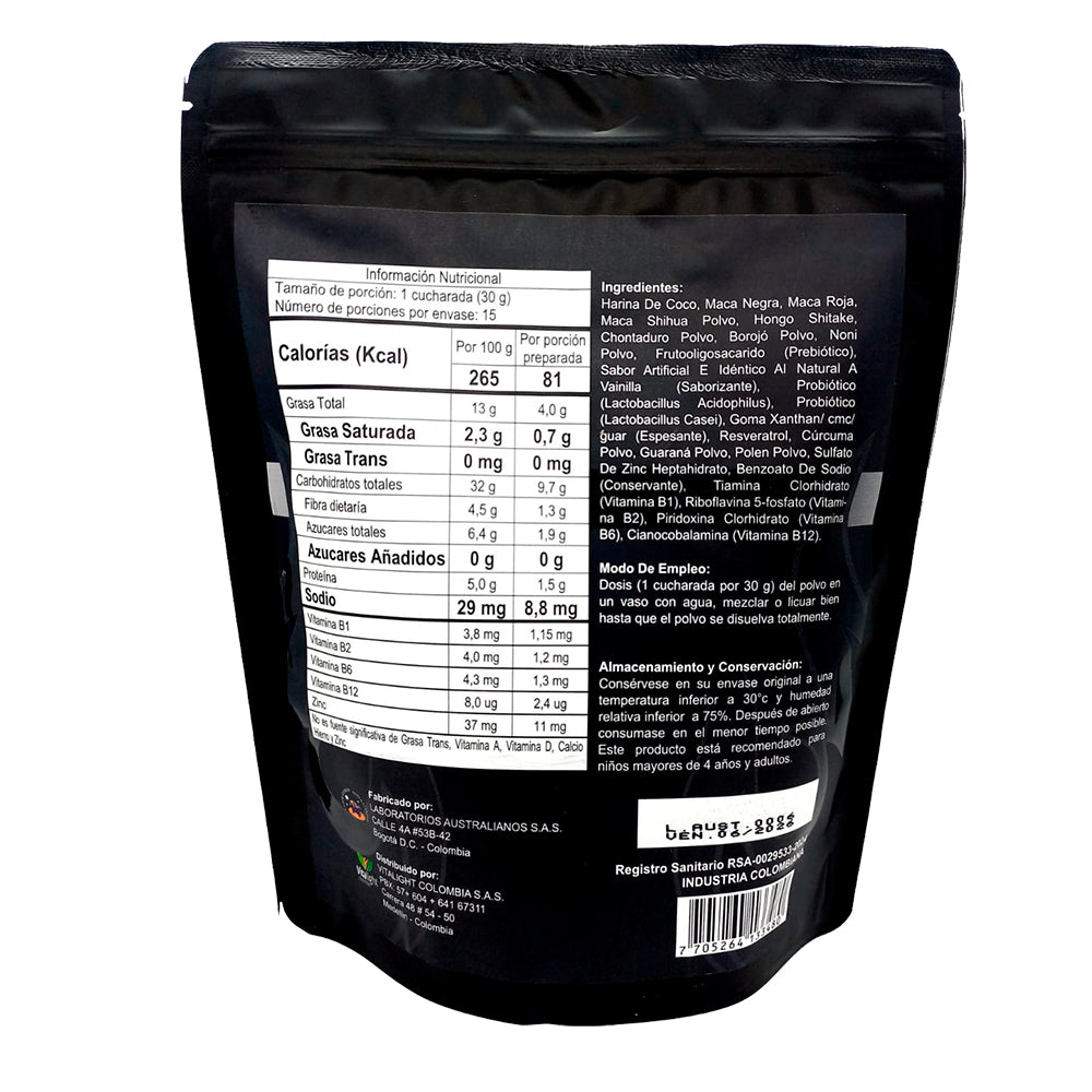 Maca Negra + Maca Roja Peruana 100% Pura