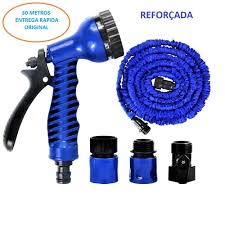 Manguera Expandible 30m Pistola Azul